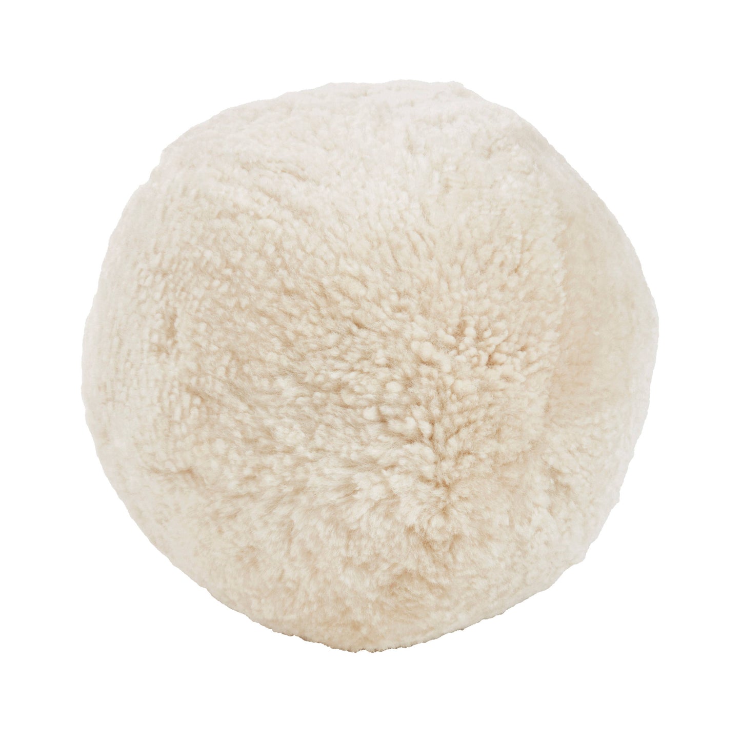 Fleece Fantasy Sheepskin Ball Throw Pillow