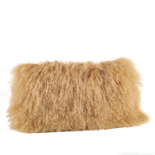 12'x20' Mongolian Lamb Fur Pillow