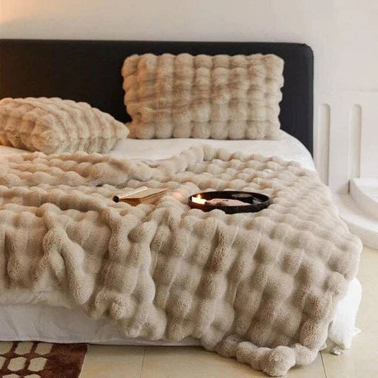 LUXE Faux Fur Pillow -TAN