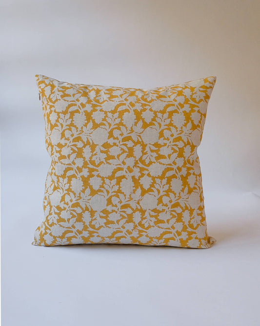 Hand Block-printed Linen Pillowcase